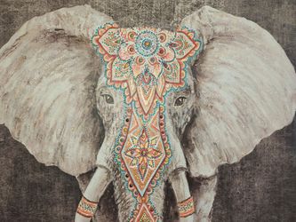Elephant Wall Art Canvas Print