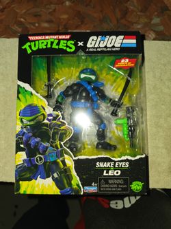 TMNT x G.I. Joe Snake Eyes Leo Action Figure playmates