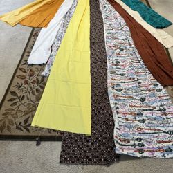 10 Fabrics Different Colors And Blends