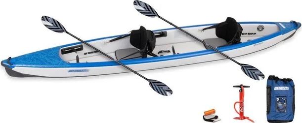 Sea Eagle inflatable 2 person kayak with paddles