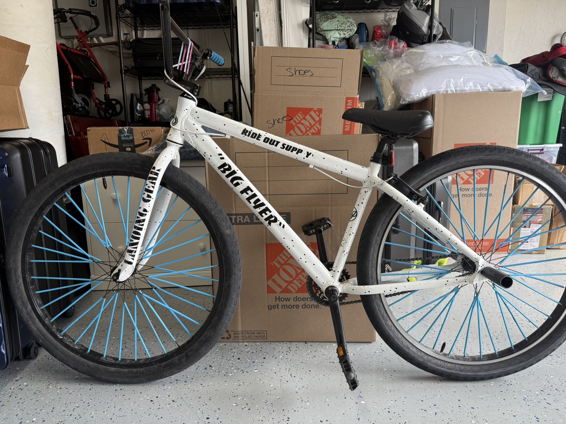 2021 SE Big Flyer 29 City Grounds BMX Bike Edition (white splatter)