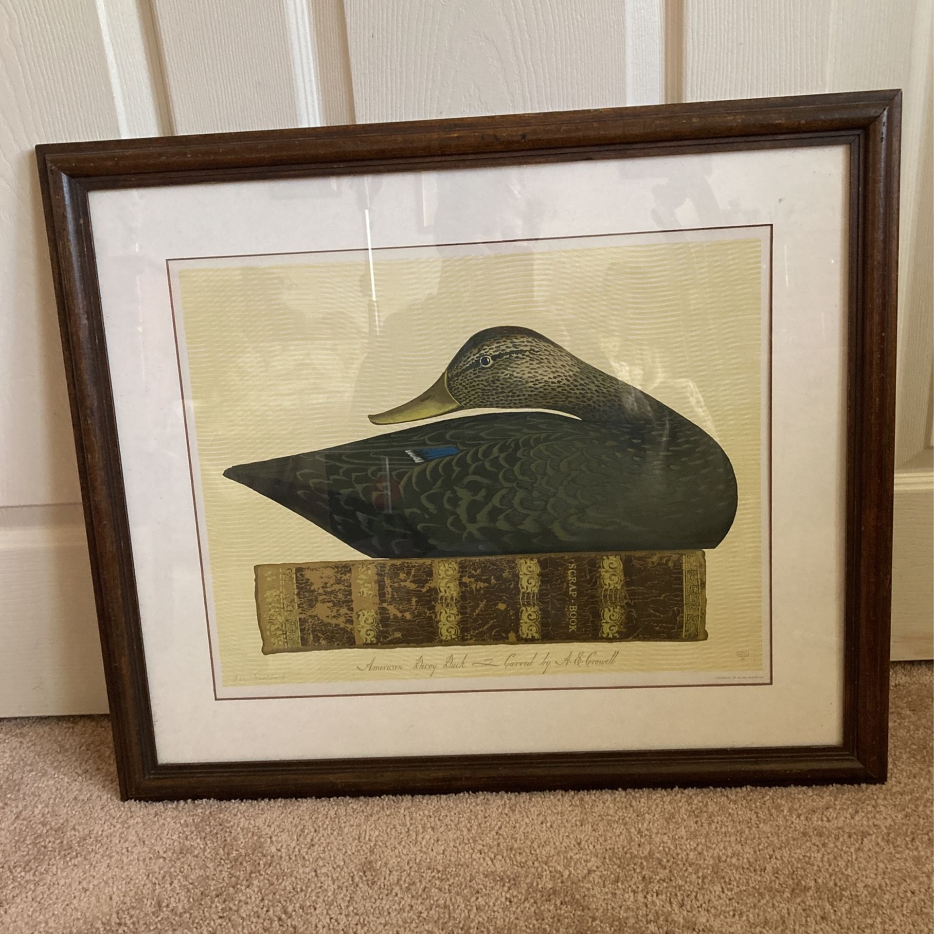 Duck Decoy Print. Signed