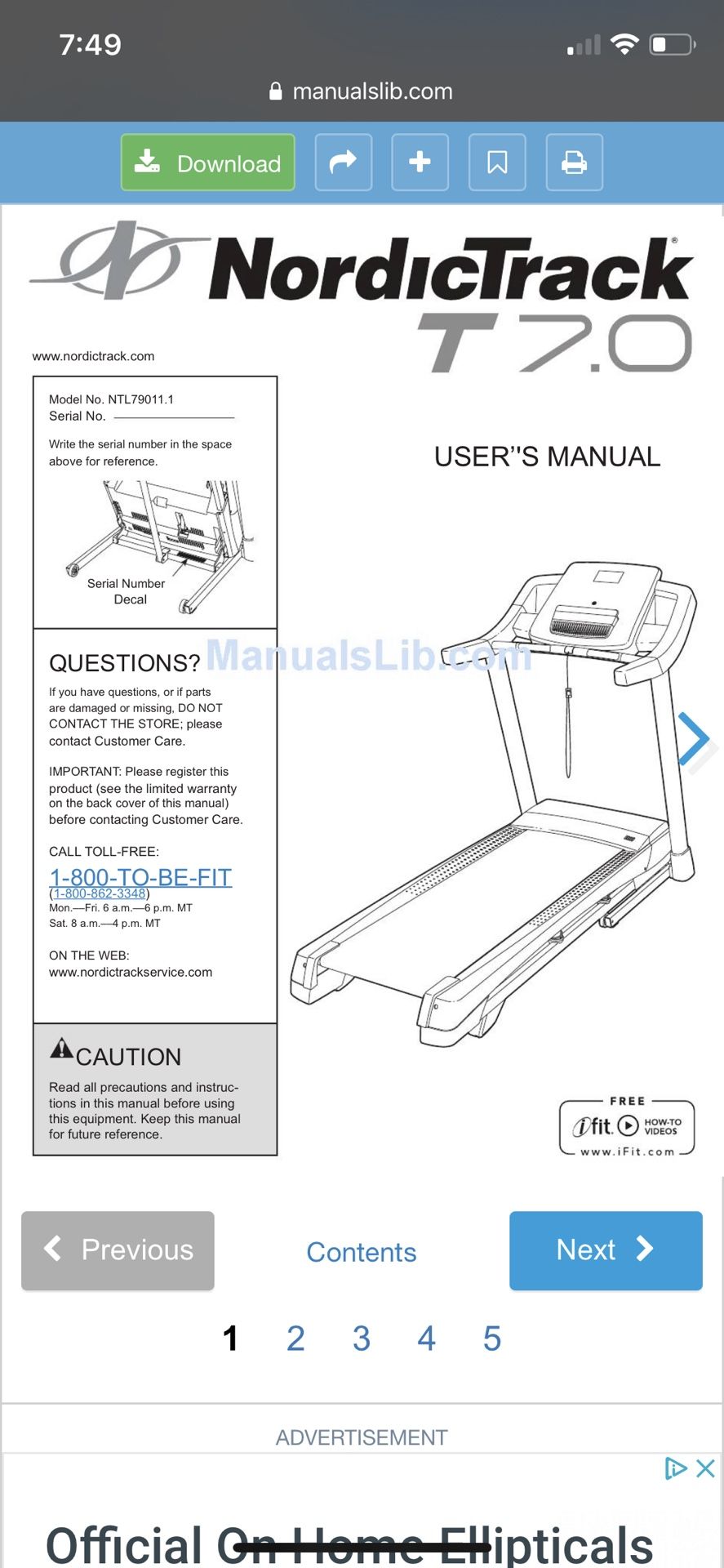 NordicTrack T7.0 Treadmill for Sale in Seattle, WA OfferUp