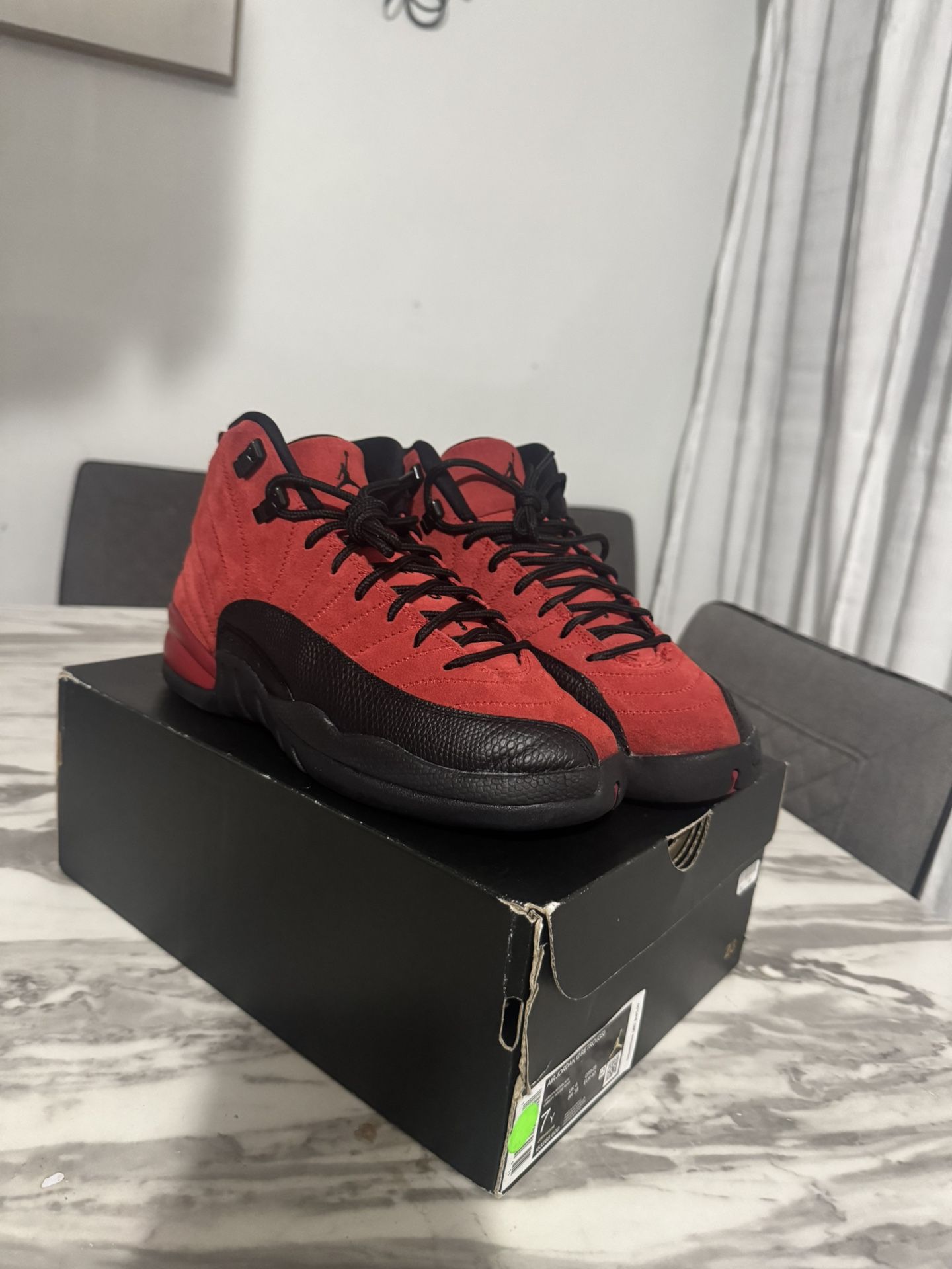 Jordan 12 Reverse Flu Game