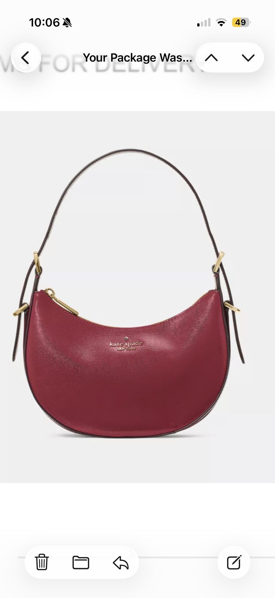 Kate Spade Crescent Shoulder Bag