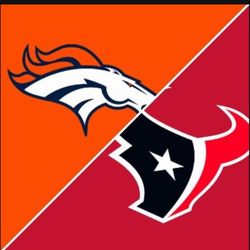 2 Texans Vs Broncos Field Level Seats W/ Blue Parking