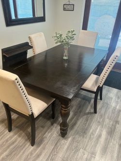 kitchen dinette table with extender