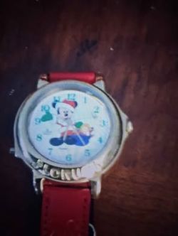 Mickey Mouse Disney Character Watch Red Band