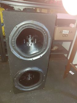 2 12"xplod speakers 1000w