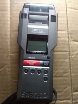 Seiko stop watch with built in printer