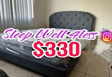 New queen bed