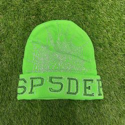 Lime Green Sp5der Beanie