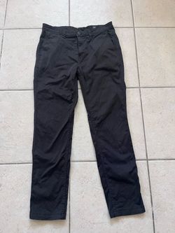 George Men's Black Slim Fit Chino Pants – Size 34x32, Stretch – Worn Twice