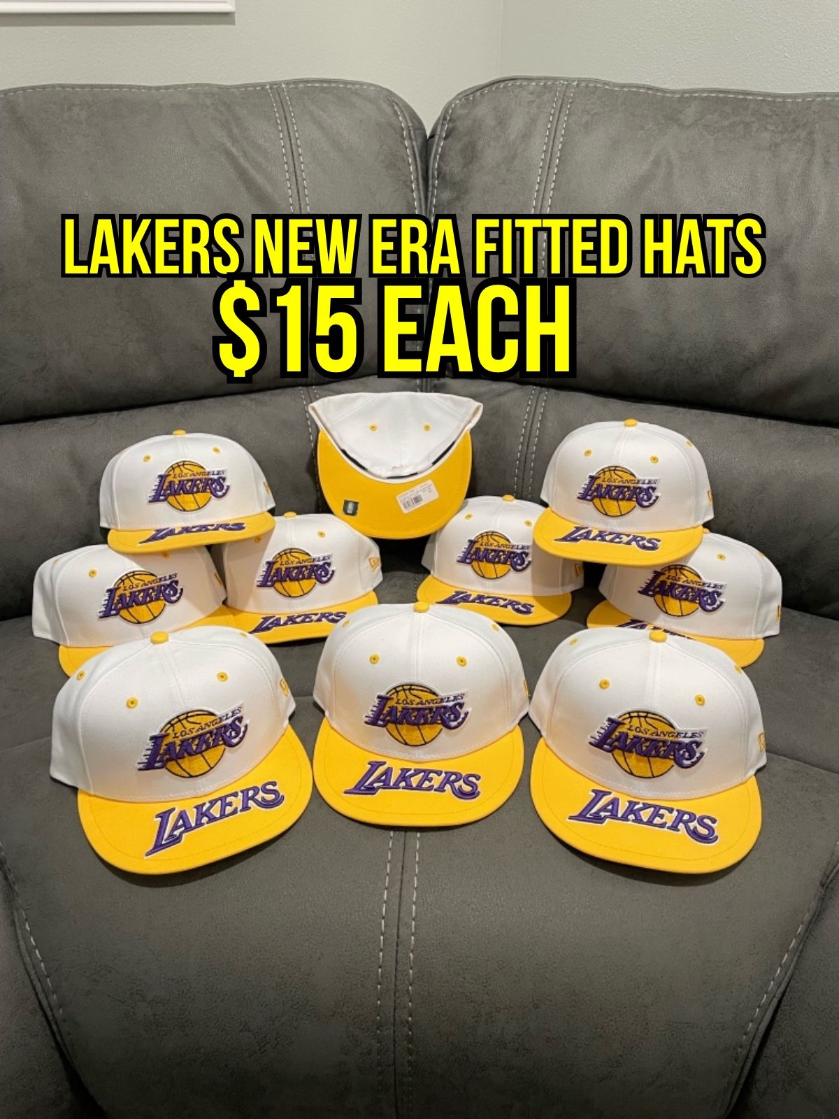 New Era Los Angeles Lakers 59FIFTY Fitted Hat - 7 1/8 Each