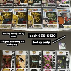 signed funkos,glass paintings,customs and more
