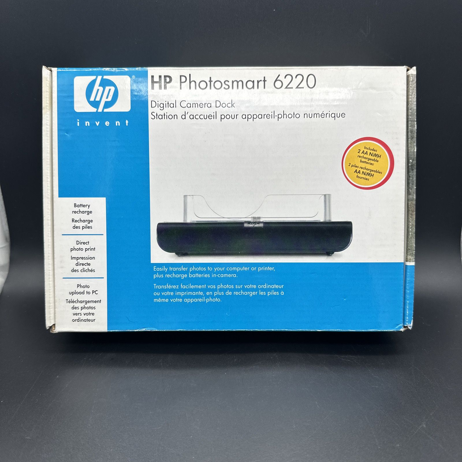 HP PHOTOSMART 6220 DIGITAL CAMERA DOCKING STATION NEW OPEN BOX