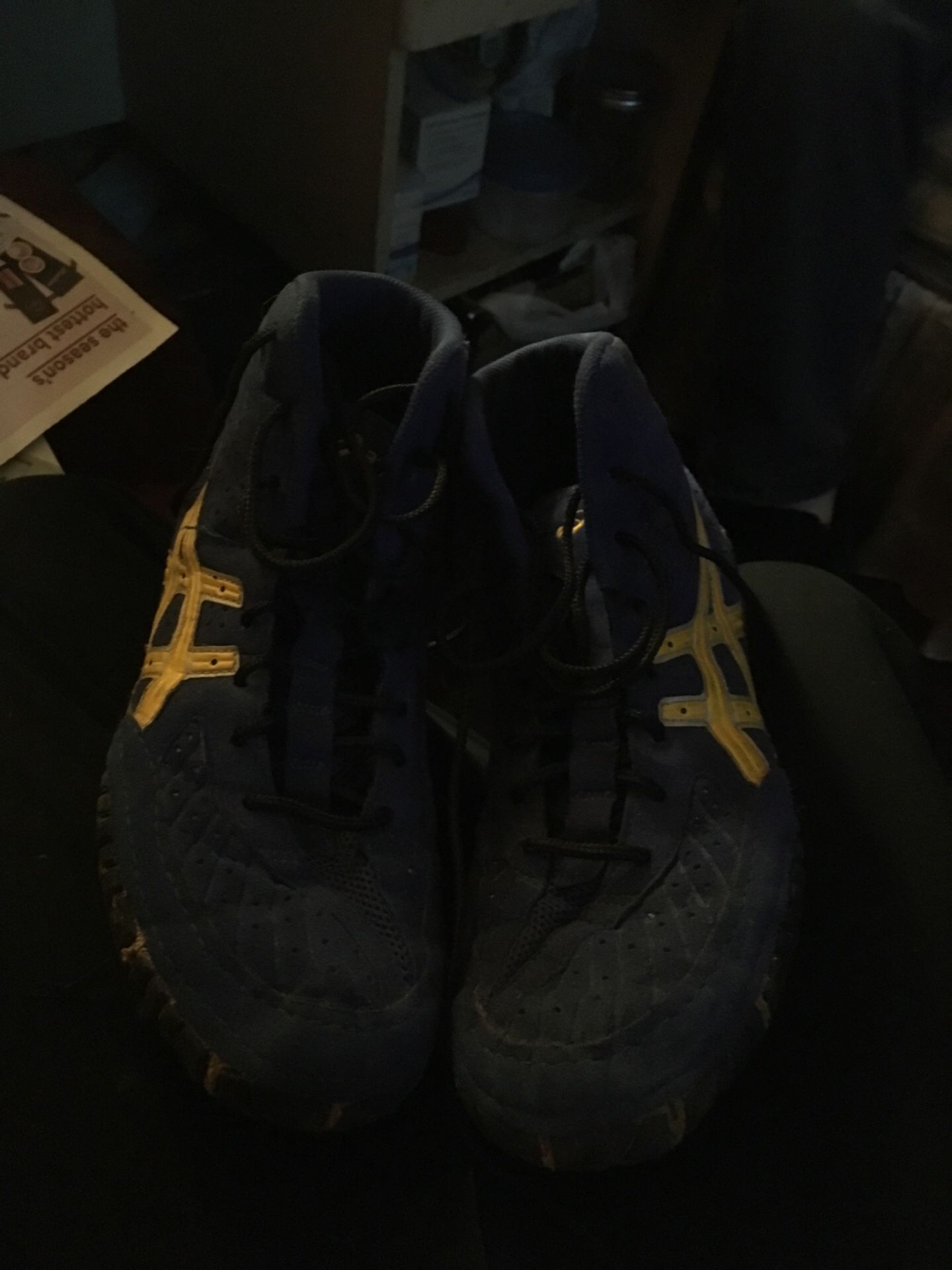 ASICS wrestling shoes size 9