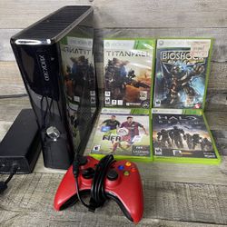 Xbox 360 S Video Game Bundle Titan Fall Bioshock Fifa 15 Halo Reach