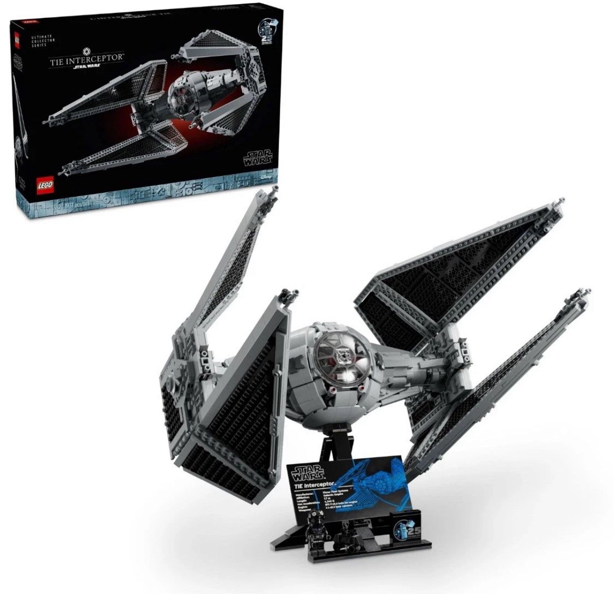 LEGO Star Wars Tie Interceptor 75382 FACTORY SEALED 25 Years Edition!