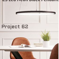 Brand New Led Neon Black Pendant Project 62