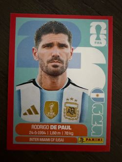 Rodrigo De Paul - Panini Red border