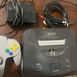 Nintendo 64 With 2 Controllers