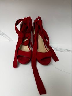 Women's Lace Up Platform Chunky High Heels Sandals