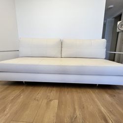 White Leather couch
