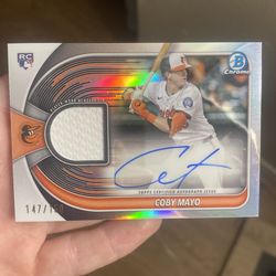 2025 Bowman Chrome Coby Mayo Auto Relic RPA /150 #BCAR-CM