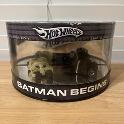 Rare 2005 Limited Edition Hotwheels Batman Begins 2 Car Set (Never Opened) Hot Wheels