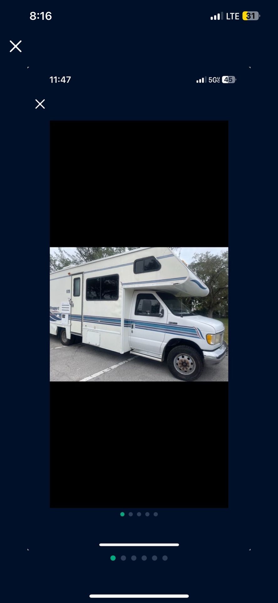1997 Ford Rv Motor Home 