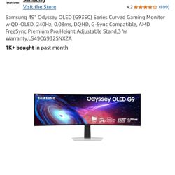 NEW !!! Samsung 49" Odyssey OLED (G93SC) Series curved