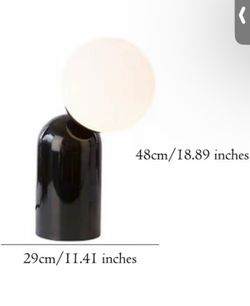 Black table lamp