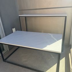 Coffee Table Console Table Set (marble Color) 