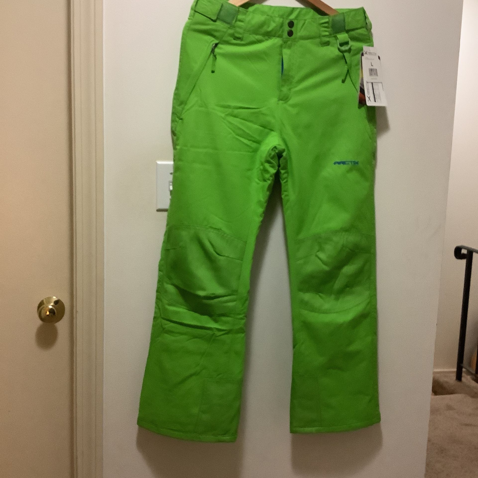 Arctix Youth Reinforced Snow Pant| Large|Lime Green