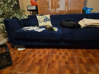 Velvet sofa