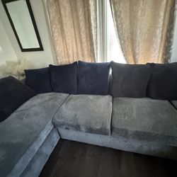 3 Grey Piece Sofas 