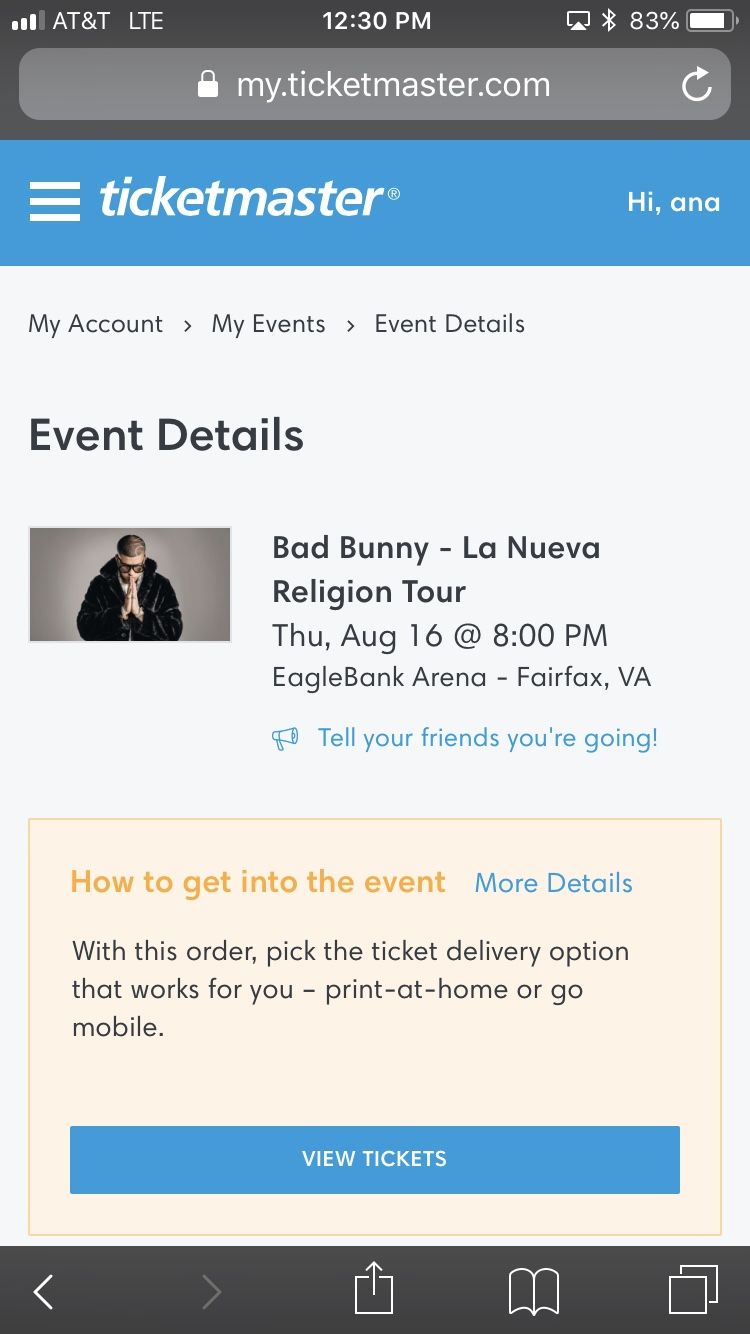 Bad bunny tickets