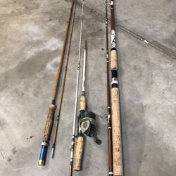 Vintage Made In USA Fishing Rod Rods 