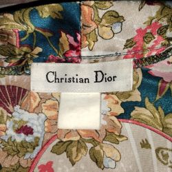 Vintage Christian Multi pattern Silk Night Robe