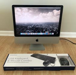 Apple IMac 20” Dual Core 09 4GB/160GB - Fully Functional Tested - Insignia Mouse and Keyboard Included.