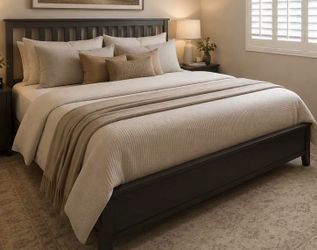 Hemnes IKEA Grey Queen bed frame and Mattress