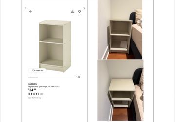 IKEA GURSKEN Nightstand - Excellent condition