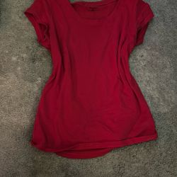 Women’s Slightly Fitting Red Tee- Size Small