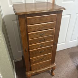 Solid Wood Jewelry Cabinet