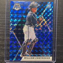 2021 Panini Blue Gloss William Contreras Rookie Baseball Card #201