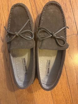 Men’s suede loafer moccasins - NEW