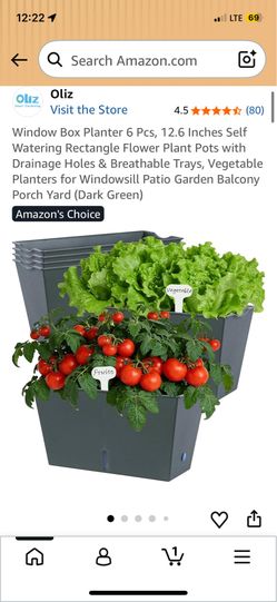 New window box planter 6pcs   12.6 in