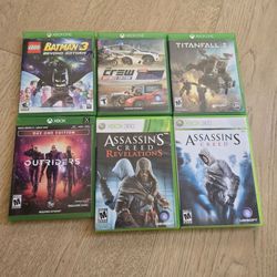 Lot of 6 Xbox 360 One Video Games