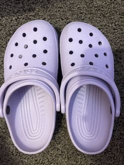 purple crocs